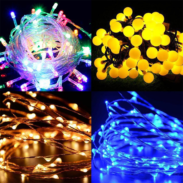 China suppliers LED String ball copper light Christmas lighting Decorative USB US UK plug