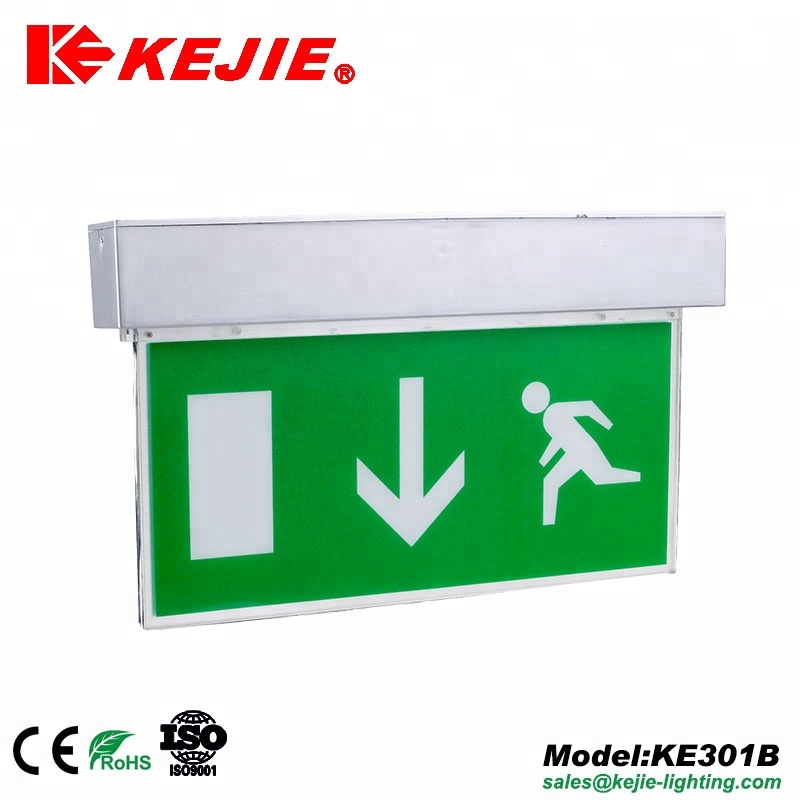 European CE/ RoHS /TUV wall mounted steel box exit LED emergency light