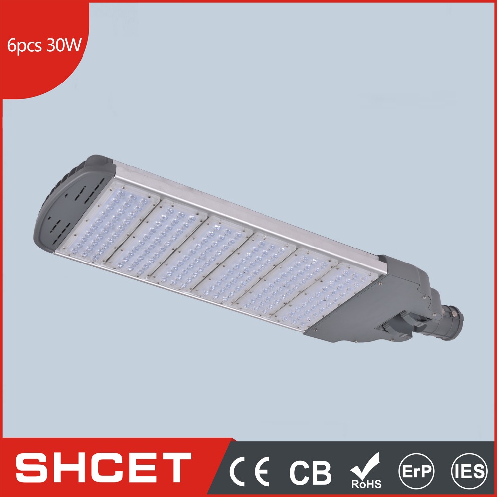 CET-122 180w led street light ip65 120-130lumens/w with good prices