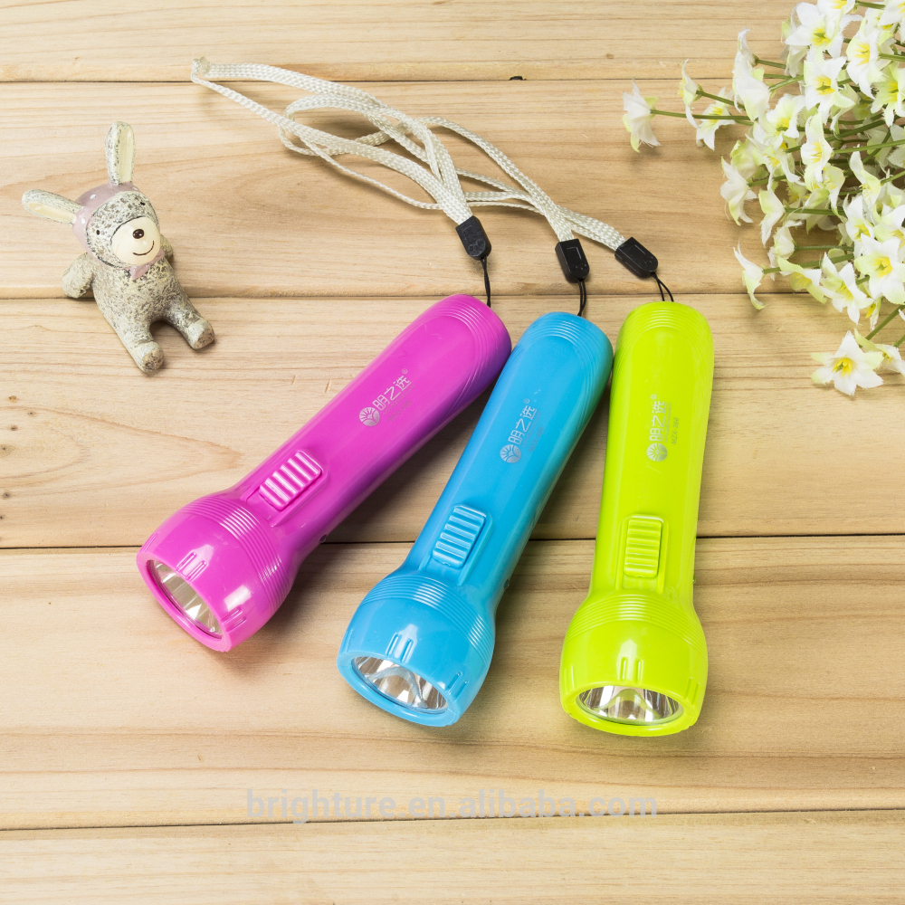 Rechargeable ABS Plastic 1 Watt LED Flashlight with Wristband