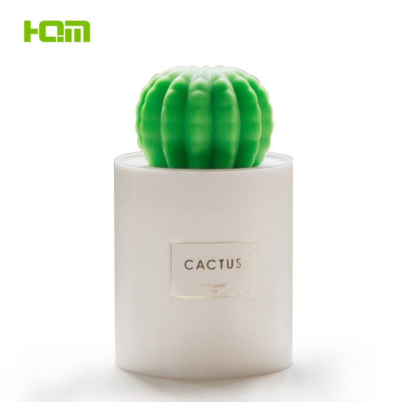 New Products USB Cool Mist Mini Size Cactus Humidifier for Bedroom Home Office Car 280ml with Timed auto Shut