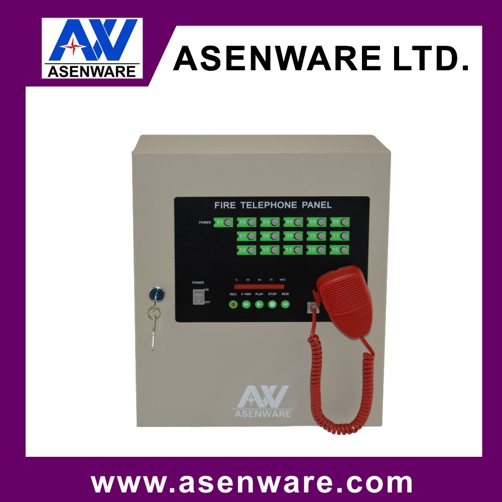 8 Zone Fire Telephone Panel with Telephone Jack