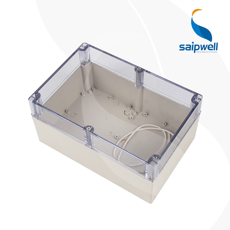 SAIPWELL Y IP66 SP-F21-T Transparent Cover Wall Mount Economic Type Electrical Junction Outdoor Use Injection Distribution Box