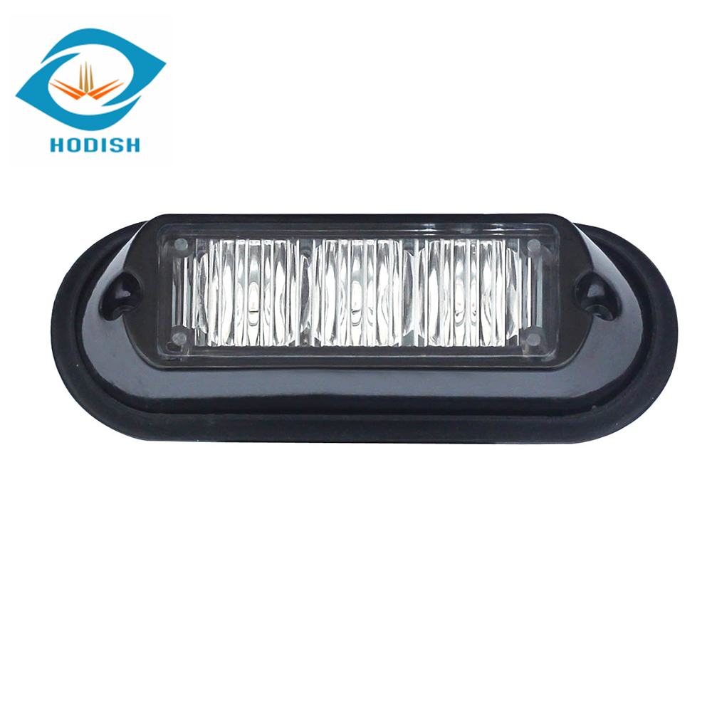 Hodish Hight Quality 3 LED Strobe Lights, 26 Flash Patterns with 3W LED for Truck Forklift Ambulance