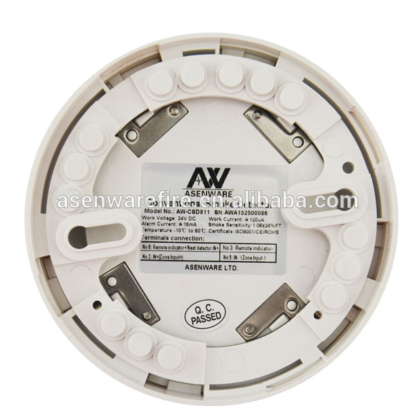 High Sensitivity Conventional Industrial Combination Smoke Detectors Fire Alarm Systems With 2 Wire 24V