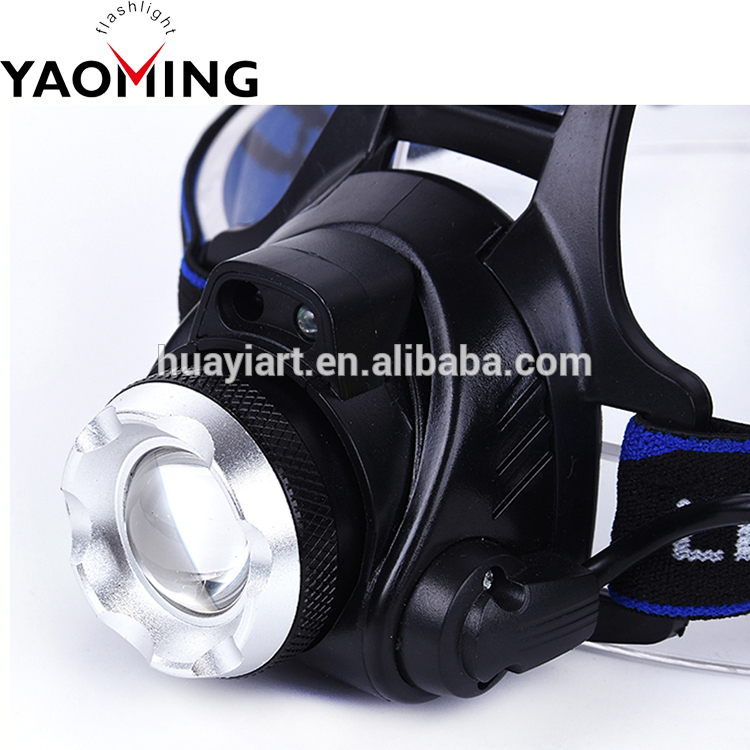 Aluminum Alloy Metal Material Waterproof Led Lights Outdoor Zoomable Rechargeable Headlamp for Camping