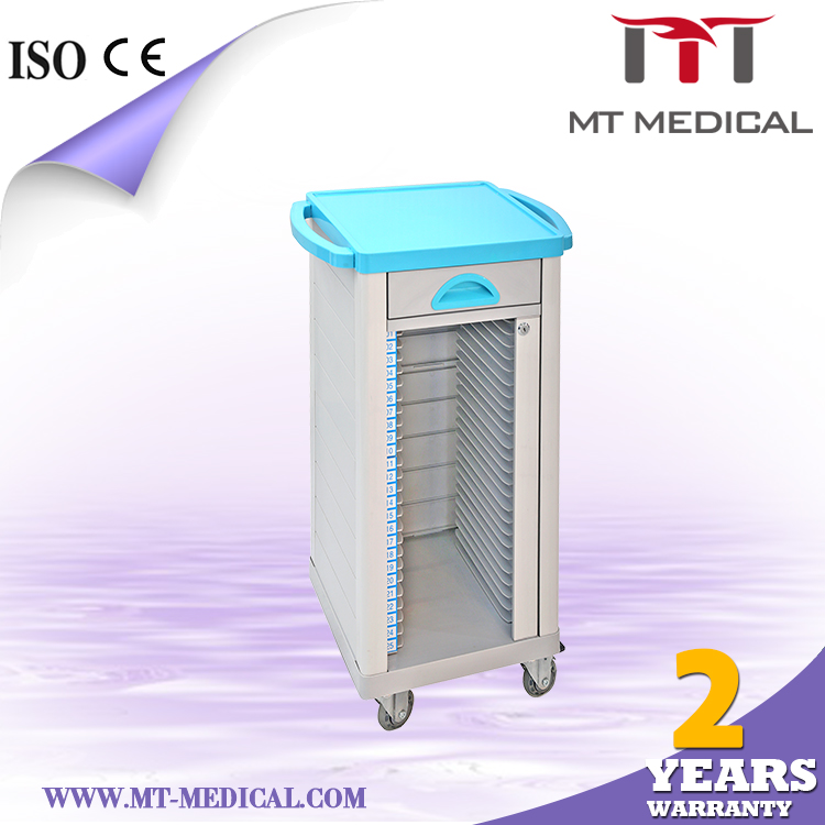 ABDF MRT-25 Medical Files Cart Patient Records Trolley With 1 Drawer