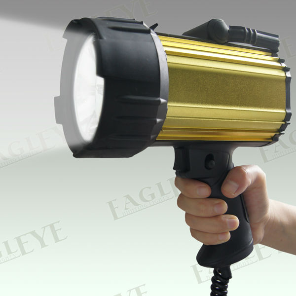 High quality 100W Halogen Bulb Aluminium body Portable10M Candles Powerful Searchlight for Marine,Camping and Hunting