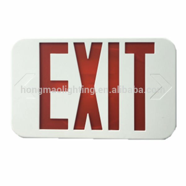 2017 3W 4W LED 120V/230V/277V/12V Emergency LED Fire Resistance plastic exit sign light