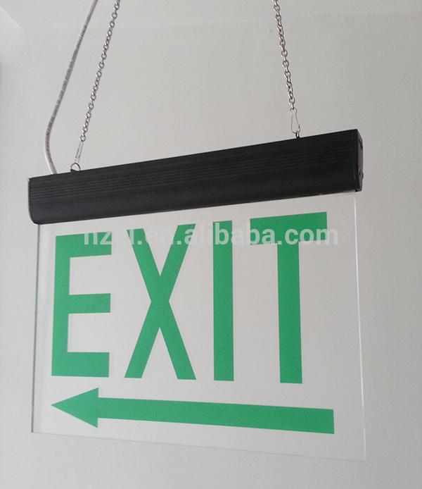 Permanent Illuminated 8pcs LED Exit Sign Lighting with Acrylic Plate