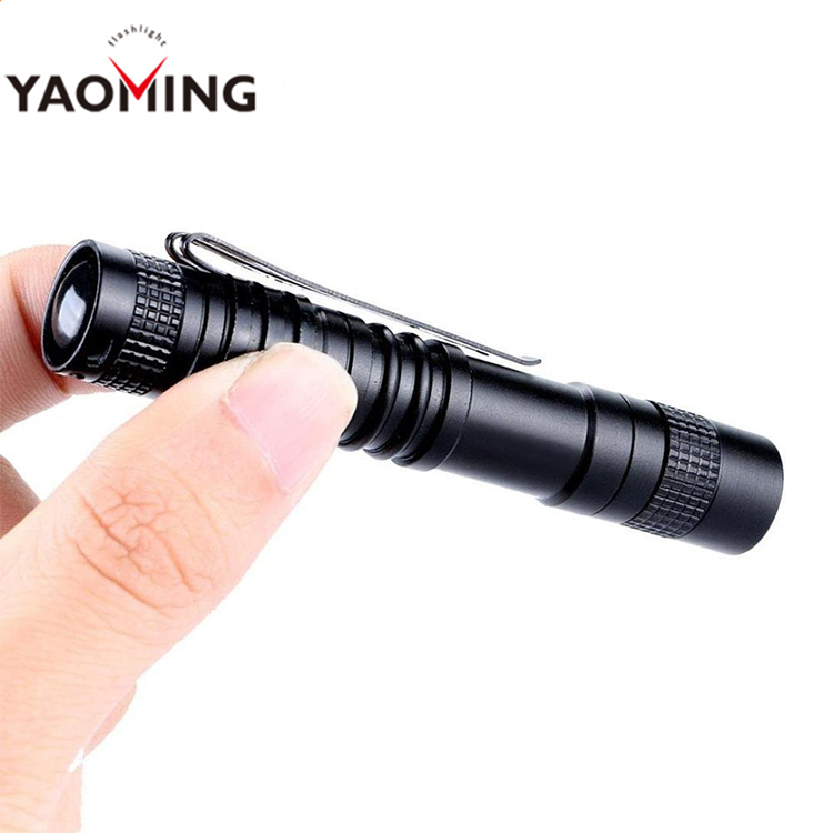 1*AAA XPE-R3 LED 1200LM Lamp Clip Mini Penlight Flashlight Torch