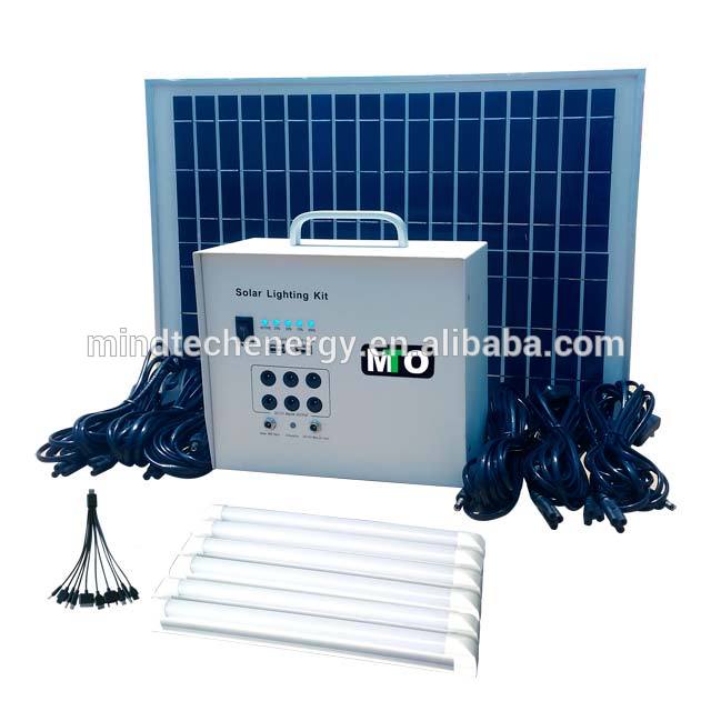 potable solar power system small solar lighting system for indoor