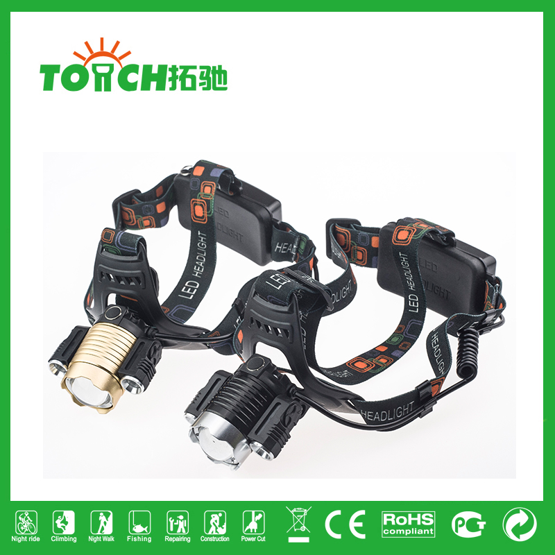 3 t6 powerful light usb headlamp rechargeable led head lamp for camping hiking