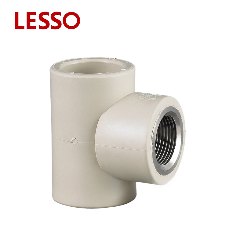 LESSO PPR Pipe Fitting Male and female Thread Tee pipe branch tee fitting