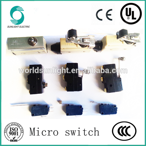 CE approval Z-15GQ22-B 15A 125V AC 250V AC miniature panel mount plunger micro switch panel mount micro switch