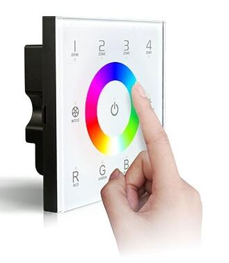 DMX512 RF Wireless WIFI distant control Remote control RGBW Touch Panel compatible suitable for all types of wall boxes