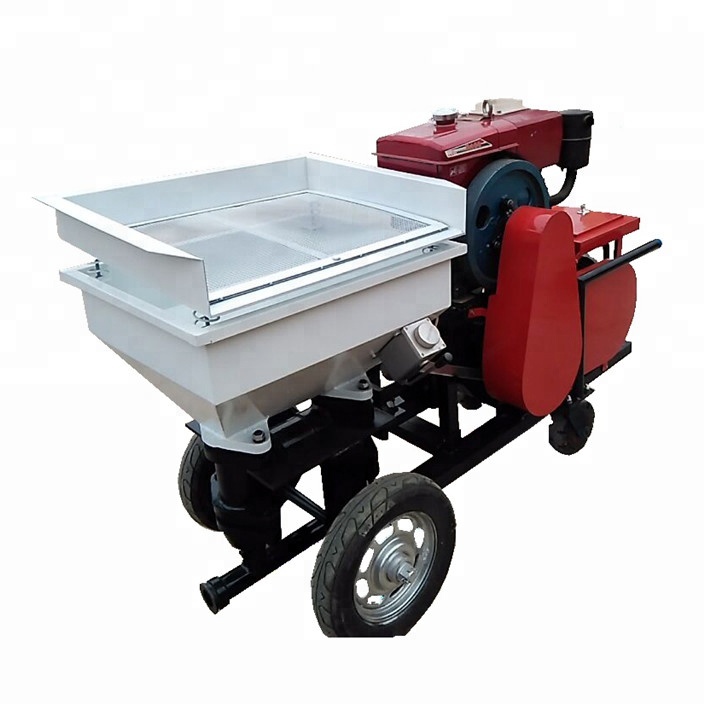 Wall Cement Sprayer Mortar Putty Diesel Mortar Spraying Machine