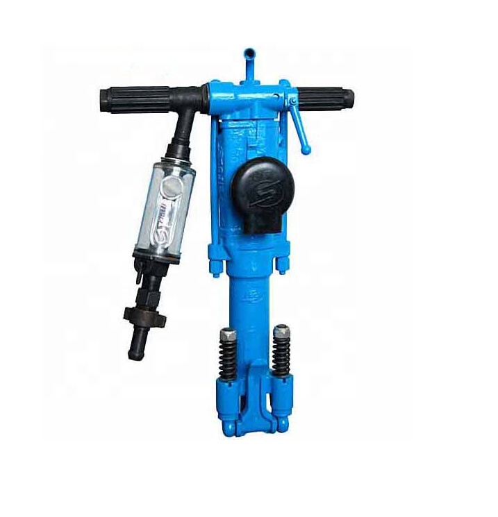 Pusher leg hydraulic hand rock drill