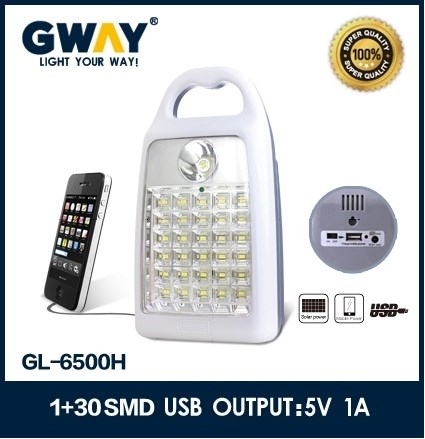 Rechargeable led emergency lamps with 6V 4AH sealed lead acid battery