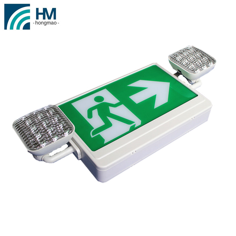 2018 new hot double emergency abs exit sign with twin spots