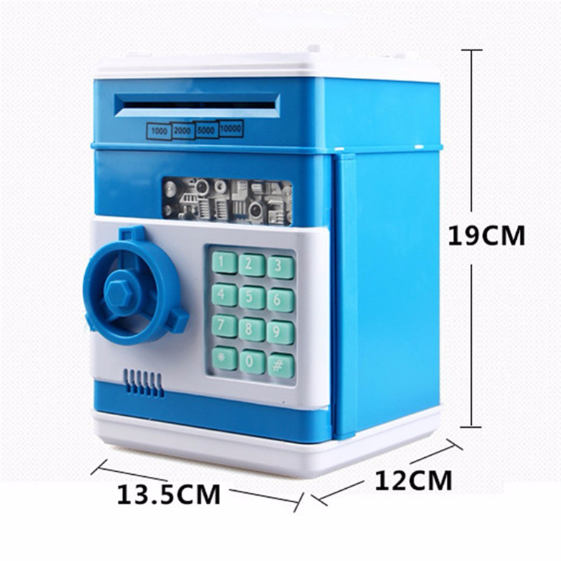 New Design Creative Simulation ATM Mini Piggy Bank Safe Password For Kids Birthday Gift Toys