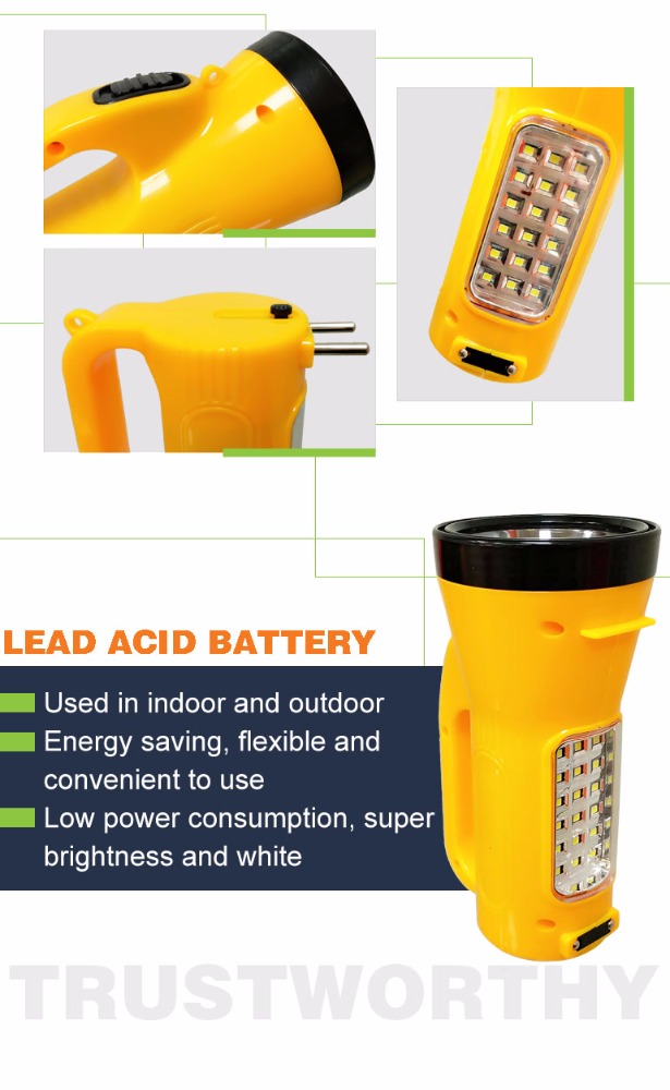 rechargeable powerful emergency led light torchlight with handle