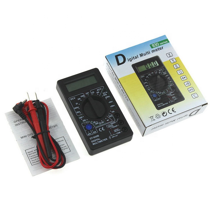 DT830B Digital Multimeter Measure Voltage Resistance Diode Triode