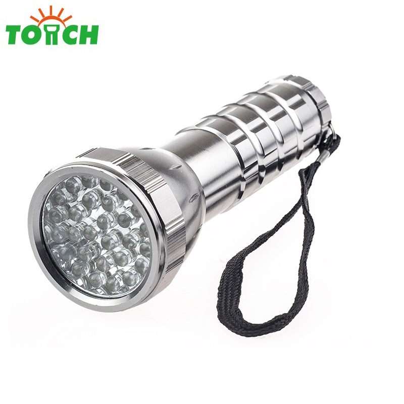 High power linternas led flashlight custom color 28 led torchlight for promotion gift