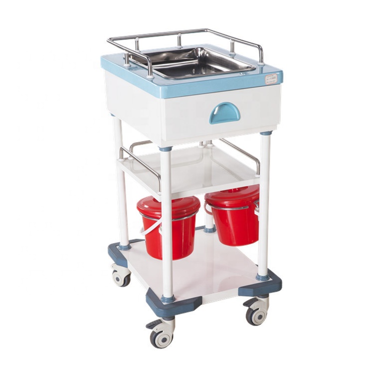 Hospital treatment instrument crash trolley cart for sale