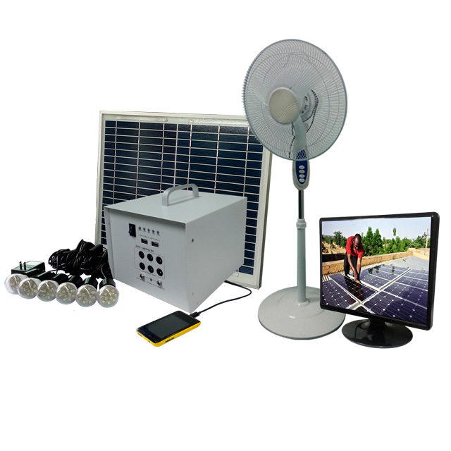 Lowest price energy storage 40w solar panels system price Tanzania with led light bulbs