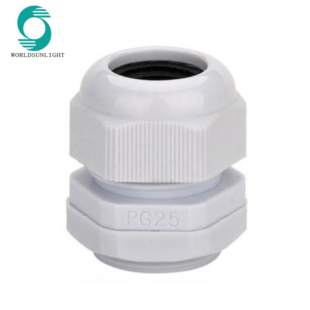 High Quality Waterproof PG25 Nylon Plastic Cable Gland Connector suitable for 16-21mm