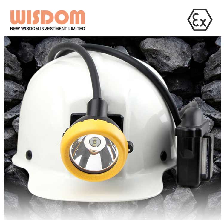 WISDOM 23000 lux KL8M mining cap lamp with explosion proof