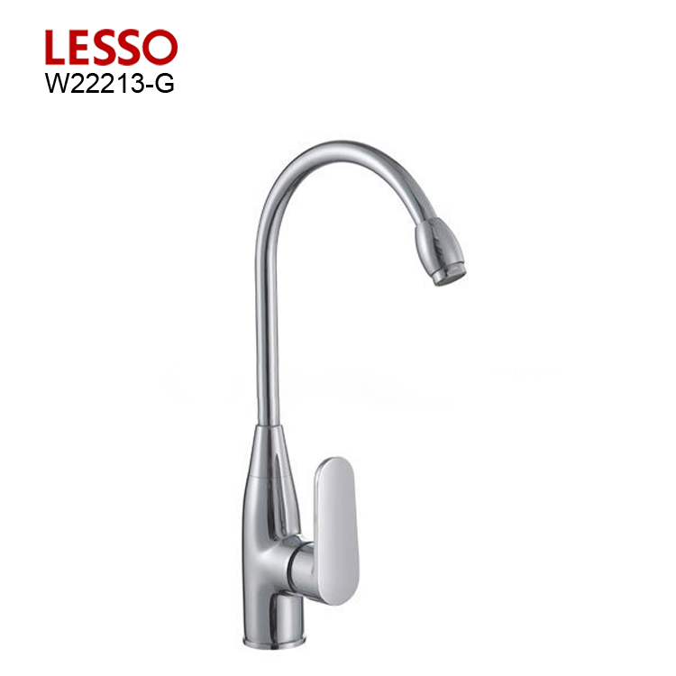 LESSO W22213-G brass chrome plated high quality kitchen faucet