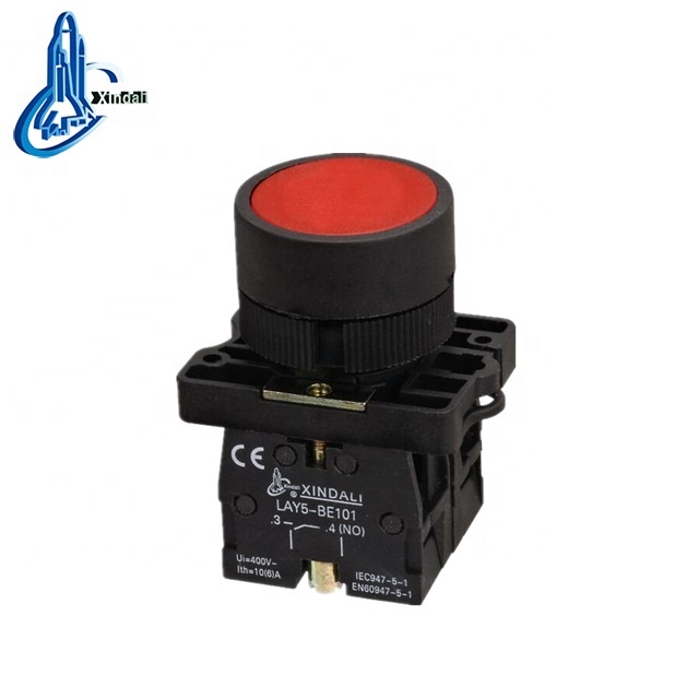 LAY5-EA45 lay5 push impermeable flush red plastic buttons switch