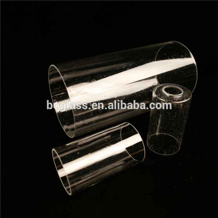 Blown seedy pyrex glass test tube for lighting application