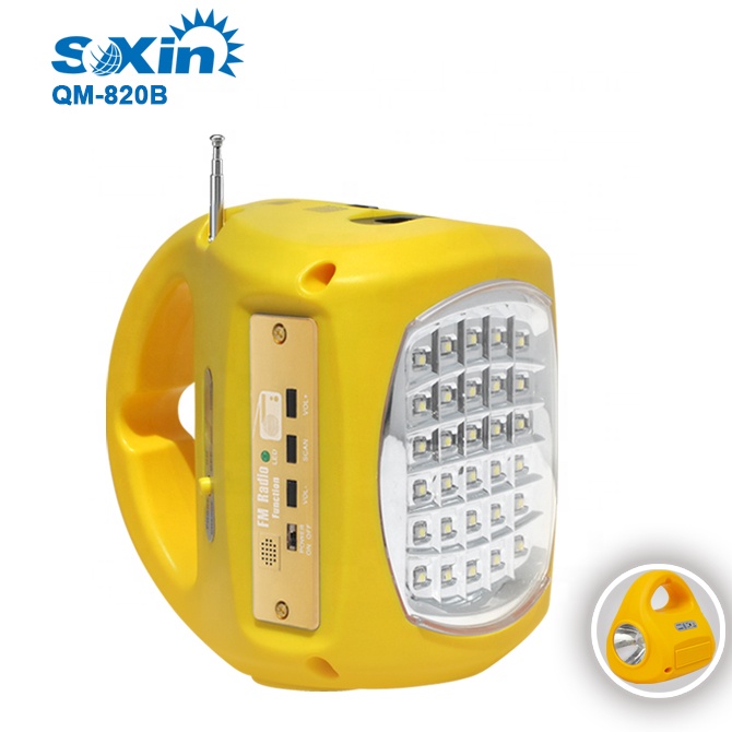 solar kit SMD LED Emergency lights with FM Radio (QM830C)