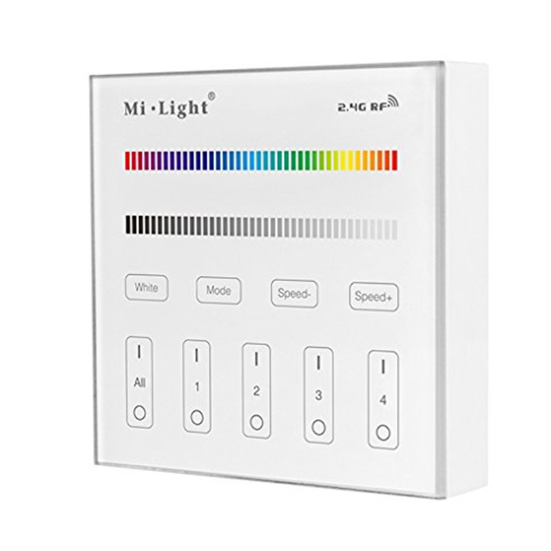 Milight T3 AC85-265V 4-Zone RGB/RGBW Smart Panel Remote Controller for led strip light lamp