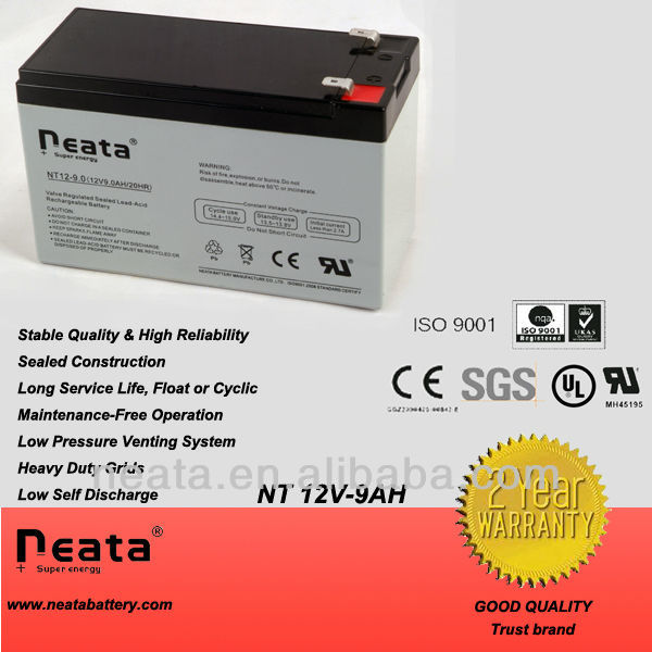 Storage Battery/rechargable battery 12v 9ah