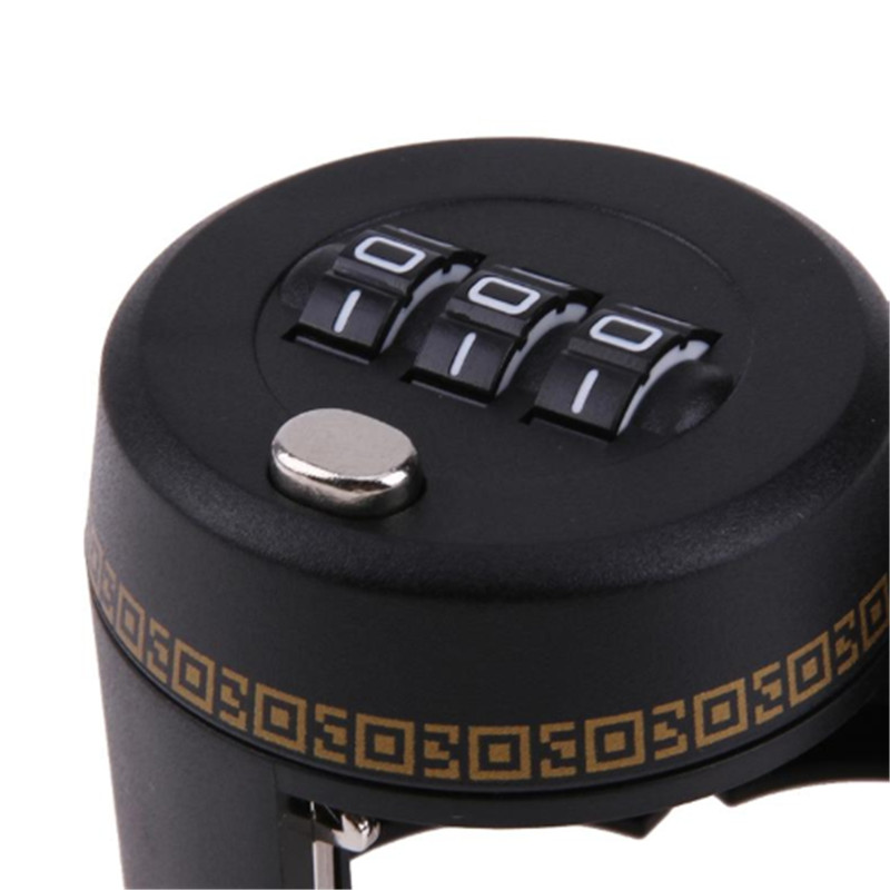 Hot Sale Plastic Red Wine Stopper Bottle Cap 3 Digit Password Combination Lock