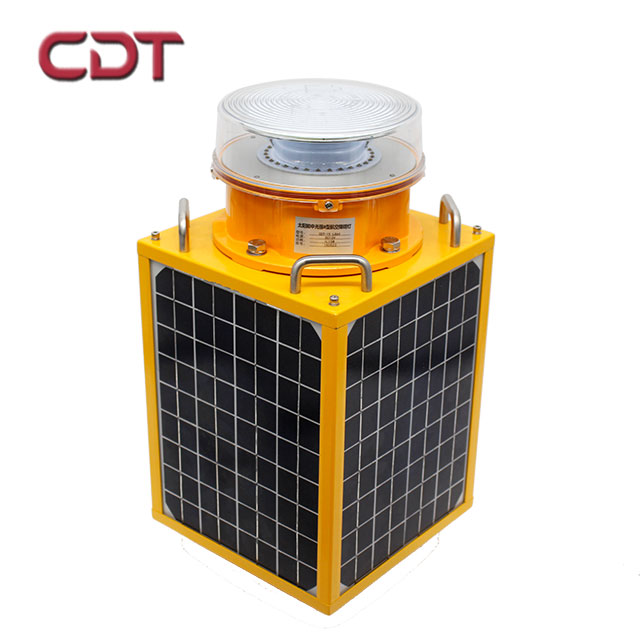 solar aviation obstruction light for iron tower, chimney, ports, wind power plants, bridge and city high-rise buildings