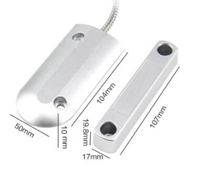 Stainless Steel Wired Security Rolling Door Magnetic Switch Contact Alarm for Roller Shutter Gate