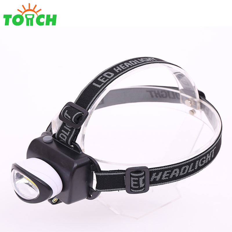 traveling accessories 2019 3W led COB headlamp ABS plastic linterna frontal camping hunting frontal light led