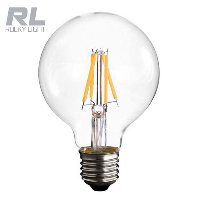 A60 G45 G80 G95 2W led filament lamp LED bulb E14/E27 dimmable 185-265V candle light