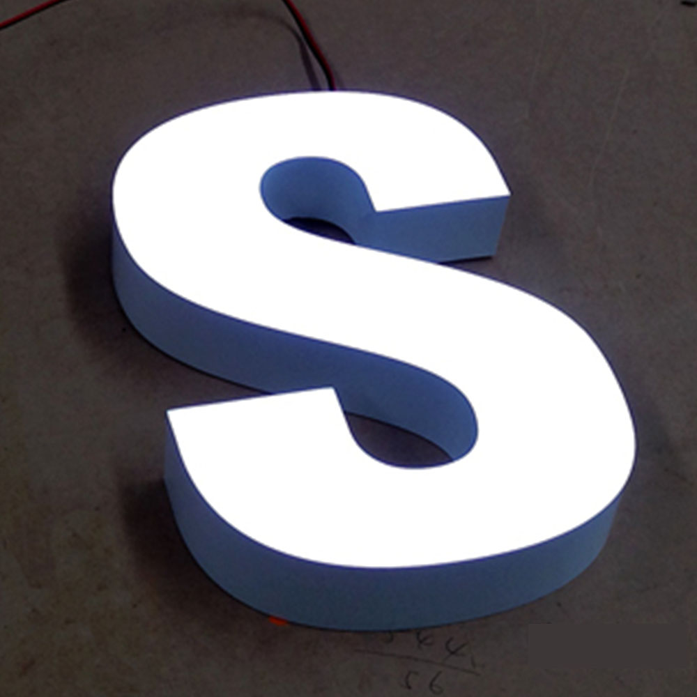 shop sign light-up lettering led illuminated led resin letters sign building signs led epoxy resin sign with logo