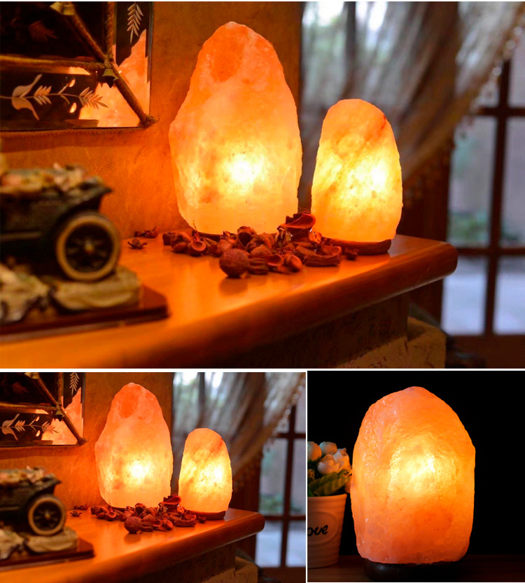 Normal Size 5-7kg 8-9inch Himalayan Pink Salt Lamp Desk Lamp High Quality