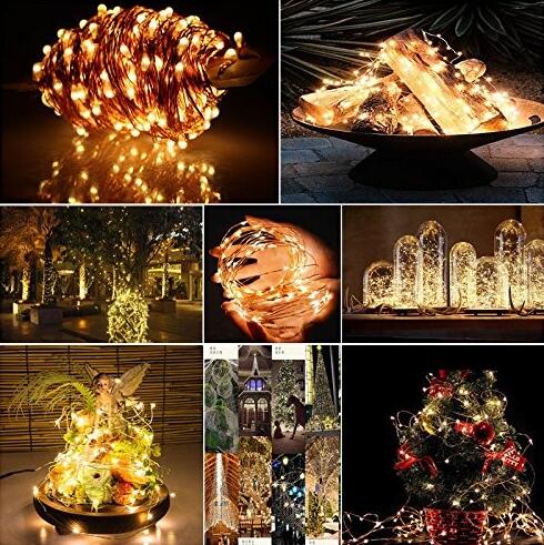 30m 300 LED Outdoor ChristmasCopper Wire LED String Lights Fairy Lights Warm White with Power Adapter(UK US EU AU Plug)