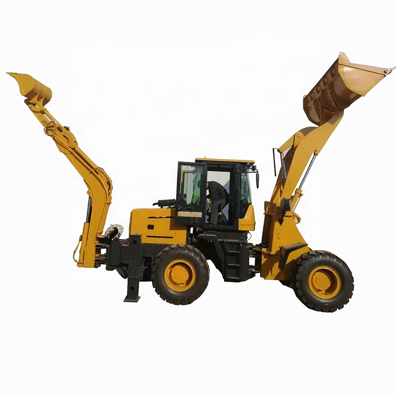 Hydraulic mini backhoe loader with bucket wheel loader