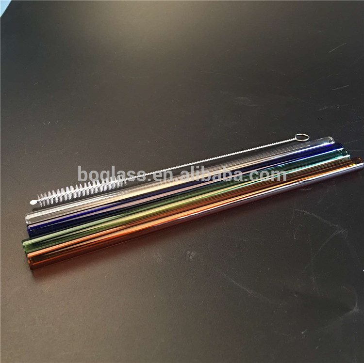 specialized in colored Borosilicate Glass Tube Price, Factory pyrex glass drinking straw