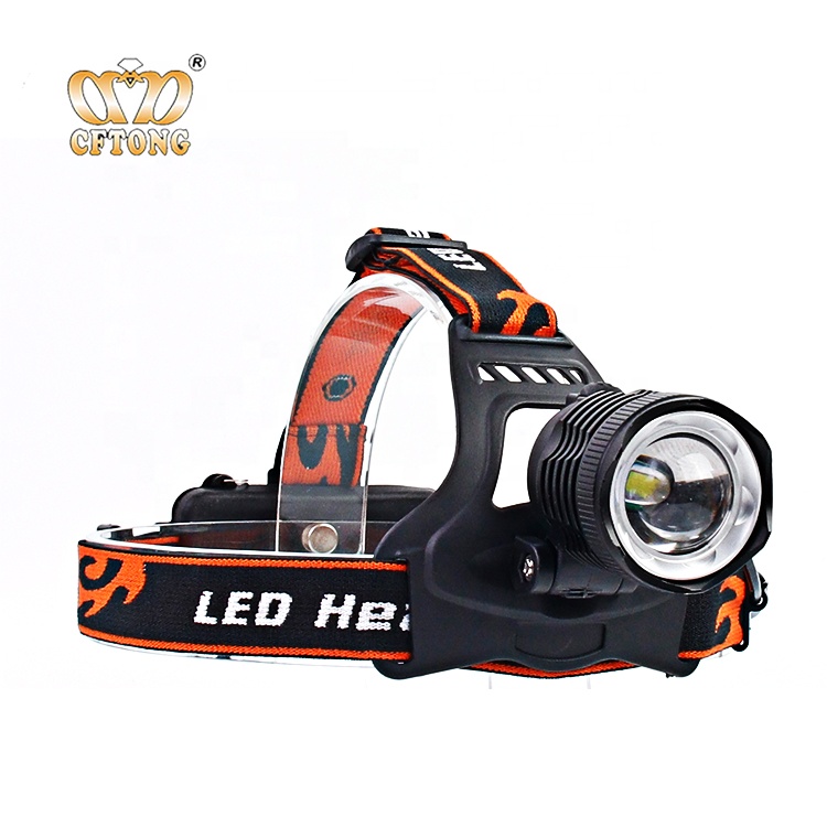 Zoomable  LED Waterproof Rechargeable 2*18650 Battery Emergency Head Lamp