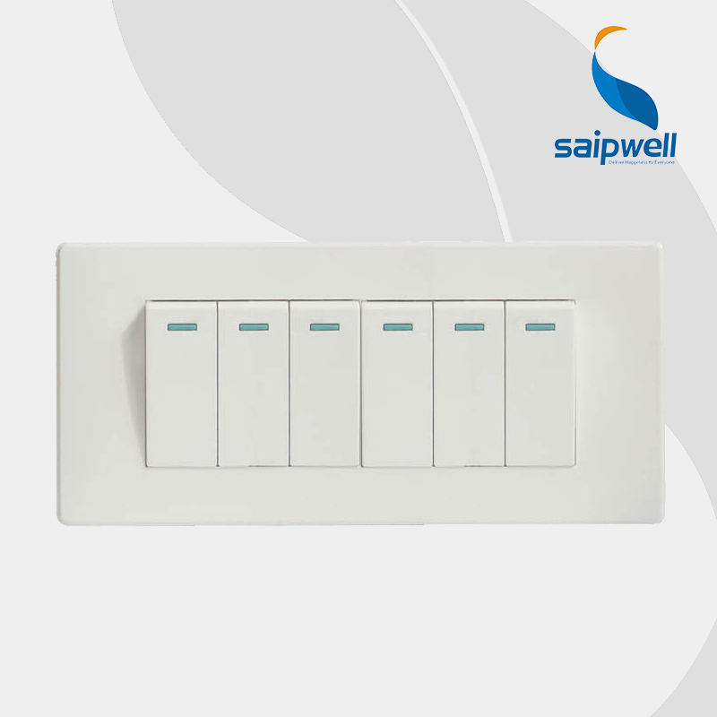 SAIP/SAIPWELL UK CE Certificated High Quality Smart Home 45A Wall Switches